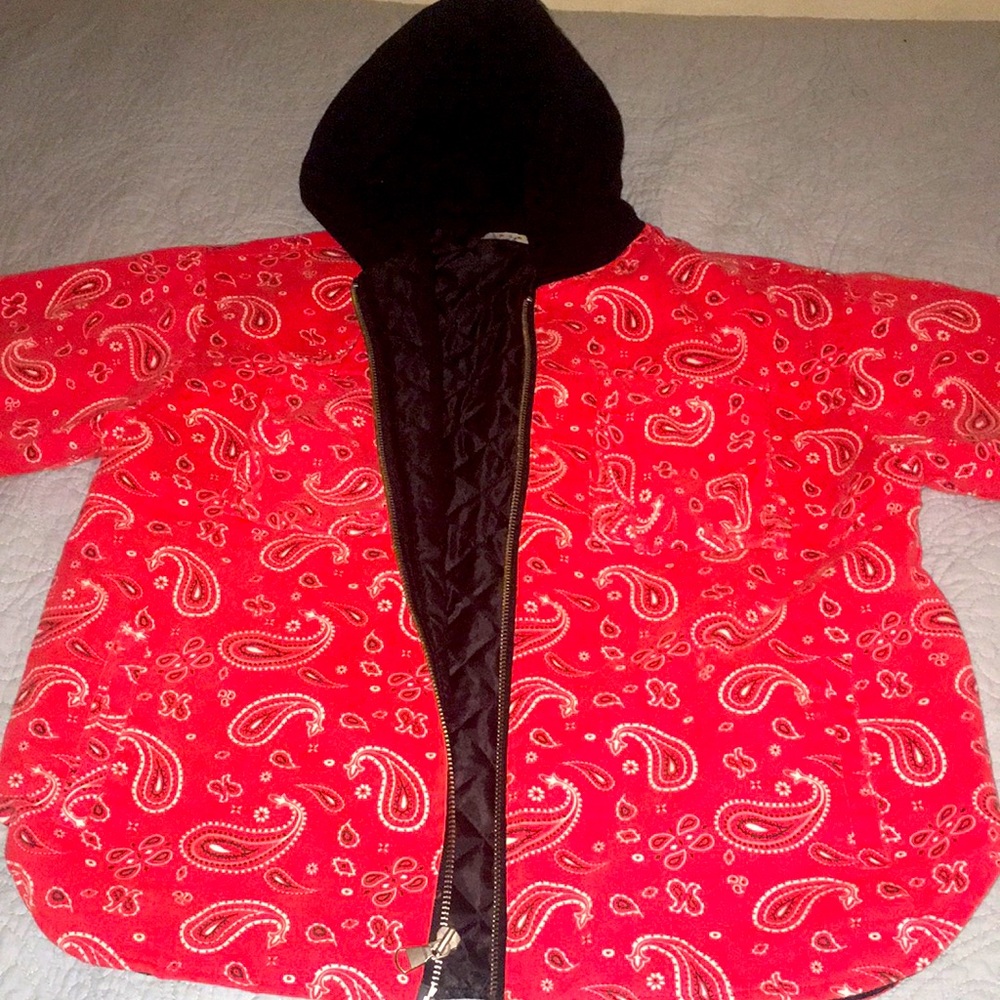 MNML red Paisley jacket